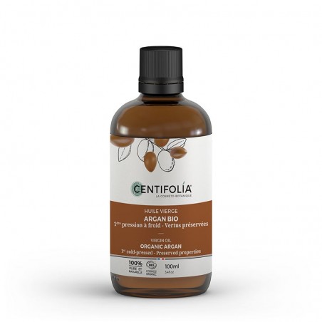 Huile végétale vierge biologique d'Argan