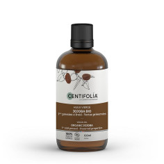 Huile végétale vierge biologique de Jojoba
