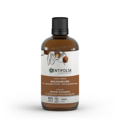 Huile végétale vierge biologique de Macadamia