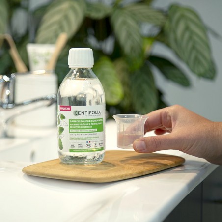 Bain de bouche concentré 2en1 avec bouchon doseur