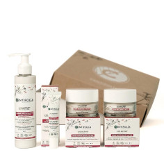 Coffret anti-âge Lys Active - Crème nettoyante micro-perlée, Contour yeux et lèvres, Soin jour et Soin nuit multi-actif