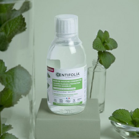 Bain de bouche concentré 2en1 avec bouchon doseur