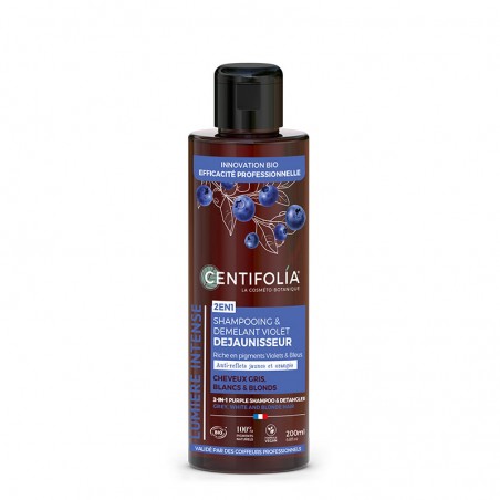 Shampooing et démêlant violet déjaunisseur 2 en 1 - 200ml