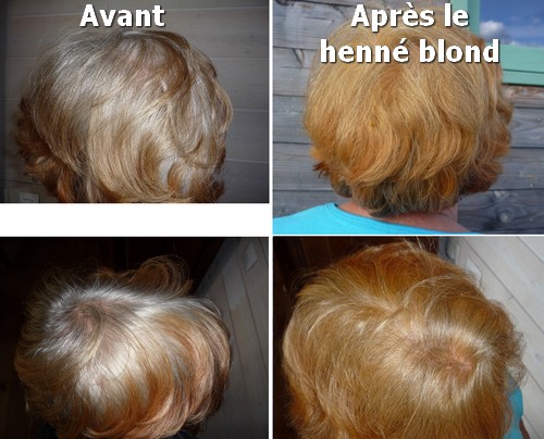henné avant après