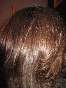 Résultat masque capillaire henné
