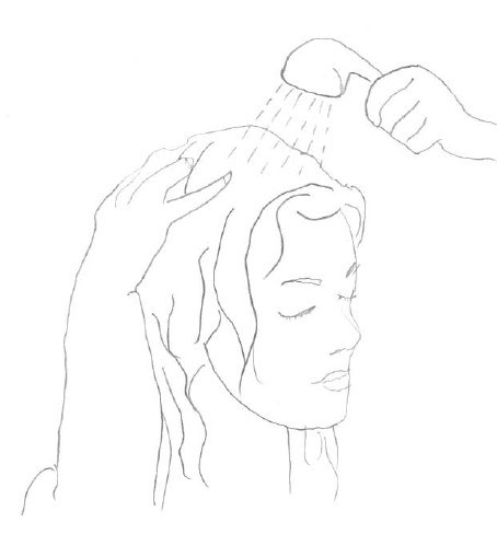 Rincez votre shampooing à l'eau froide